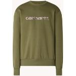 Carhartt WIP Sweater met logoborduring - Legergroen