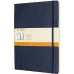 Moleskine - Klassiek Ruled Paper Notebook - Soft Cover en Elastische Sluiting Journal - Kleur Sapphire Blue - Formaat Extra Large 19 x 25 A4 - 192 pagina's