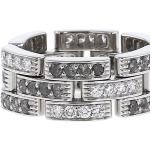 Vintage Zilveren Diamanten Cartier Damesringen  in 49 met motief van Ruimte 