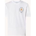 Casablanca T-shirt van biologisch katoen met logo- en backprint - Wit