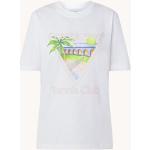 Casablanca T-shirt van biologisch katoen met logoprint - Wit