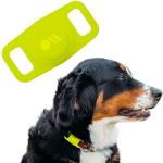 Case-Mate Apple Air-Tag Hoesje voor Halsbanden [Krasbestendig Air-Tag hondenetui | Snel te bevestigen | Kleurrijke Air-Tag hondenhalsband | Pet halsband voor Apple Air-Tags] - Lime