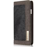 Caseme Canvas Wallet Fabric hoesje iPhone 6 6s Bookcase - Asgrijs Charcoal