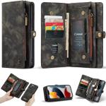 Retro Bruine CaseMe Samsung Galaxy S22 Hoesjes type: Wallet Case 