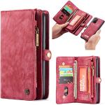 Retro Rode CaseMe Samsung hoesjes type: Wallet Case 