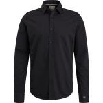 Zwarte Polyester Stretch Cast Iron Overhemden lange Mouwen kentkraag  in maat XXL voor Heren 