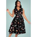 Caterina Sleeveless Cats Forever Swing Dress in Bl