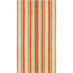 Multicolored Badstoffen CAWÖ Gestreepte Handdoeken  in 70x140 