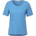 Blauwe CECIL T-shirts  in maat S voor Dames 