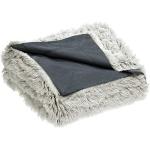 CelinaTex Shetland cuddly blanket fur-effect blanket grey white throw XXL 220 x 240 cm