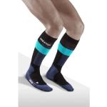 CEP Ski Merino Socks Black/blue