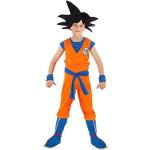 Chaks Son Goku-Dragonball Z-gelicentieerd kostuum voor kinderen oranje-blauw 128 (7-8 jaar)