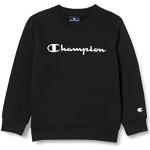 Champion Legacy- Classic Logo Crewneck Pullover voor jongens, zwart, 12 Jaar