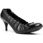Vintage Zwarte Kalfsleren Chanel Halfhoge laarzen  in 40 met Ronde neuzen voor Dames 