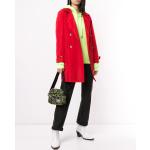 Vintage Rode Zijden Chanel Lange mantels  in maat M met motief van Ruimte voor Dames 