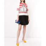 Vintage Witte Acryl Chanel Cropped sweaters Ronde hals  in maat M voor Dames 