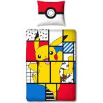 Rode Pokemon Pikachu Geweven Kinderdekbedovertrekken  in 135x200 2 stuks 