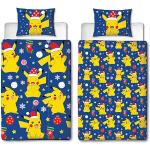 Multicolored Polykatoen Pokemon Pikachu Kinderdekbedovertrekken  in 135x200 voor 1 persoon Sustainable 
