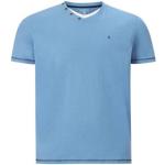 Klassieke Lichtblauwe V-hals T-shirts  voor de Zomer V-hals  in Grote Maten  in maat XL voor Heren 