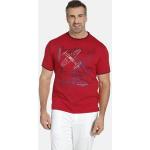Rode T-shirts met opdruk  in Grote Maten  in maat L in de Sale voor Heren 