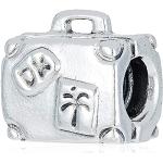 Pandora Adventure Koffer Charm 790362, 7 x 10,1x 7,7 mm (T/H/B), Zilver, Geen edelsteen