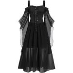 Gothic Zwarte Party jurken  voor een Stappen / uitgaan / feest  in maat XXL Maxi met motief van Halloween voor Dames 