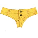 Sexy Gele Jeans shorts  in maat L voor Dames 