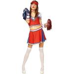 Multicolored Cheerleader kostuums  in maat M voor Dames 