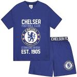 Chelsea FC - Pyjama met korte broek voor kids - Officieel - Clubcadeau - Blauw - 8-9 jaar