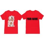 Chicago Bulls Michael Jordan Jersey T-shirt Kids Gepersonaliseerde T-shirt Basketbal Geschenken voor Jongens Meisjes Kids, Rood, 7-8 jaar