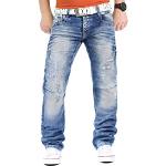 Casual Blauwe Cipo & Baxx Used Look Regular jeans  breedte W33 voor Heren 