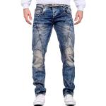 Blauwe Cipo & Baxx Used Look Regular jeans  breedte W34 voor Heren 