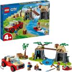 City Wild Animal Rescue Jeep 60301 Toy Construction Set with Cartoon Characters (157 Pieces) RS-L-60301