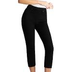 Skinny fit Zwarte Polyester High waist Ademende Hoge taille jeans  voor een Stappen / uitgaan / feest  voor de Zomer  in maat L voor Dames 