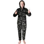 Leger Zwarte Fleece Camouflage Kinderpyjama's voor Meisjes 