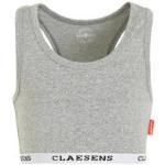 Claesen's bh top grijs melange/wit
