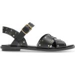 Zwarte Rubberen Ademend Clarks Platte sandalen met Hakhoogte tot 3cm in de Sale voor Dames 