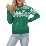 Casual Polyester Gebreide truien  voor een Kerstmis Ronde hals  in maat M in de Sale voor Dames 