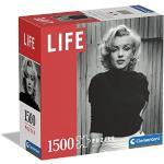Clementoni - 80505 - Puzzel Marilyn Monroe - 1500 Stukjes - Puzzels voor volwassenen, Gemaakt in Italië,Zwart