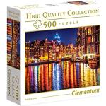 Multicolored Clementoni 500 stukjes Legpuzzels  in 251 - 500 st met motief van Amsterdam 