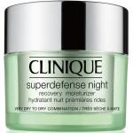 CLINIQUE Superdefense Hydraterende Nachtcrèmes voor een droge huid met Vitamine E voor Rimpels in de Sale voor Dames 