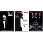 Close Up Gangster Movies Poster 3-delige set, The Pate The Godfather, Al Pacino Scarface, Goodfellas - 61 x 91,5 cm