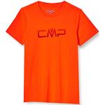 Oranje CMP Kinder T-shirts  in maat 116 Ökotex voor Jongens 