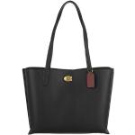 Coach Totes - Polished Pebble Leather Willow Tote in black