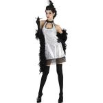 Sexy Zilveren Chique jurken  in maat L met Glitter in de Sale voor Dames 