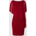 Rode Chiffon Swing Pailletten jurken Ronde hals met Sequins in de Sale voor Dames 