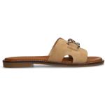 Bruine Platte sandalen  voor de Zomer  in maat 37 met Hakhoogte tot 3cm voor Dames 