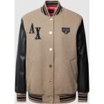 Bruine Polyamide Emporio Armani College jackets  in maat S in de Sale voor Dames 