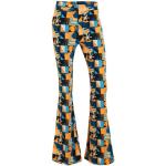 Flared Oranje Polyester High waist Colourful Rebel All over print Jeans met print  in maat XS voor Dames 