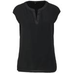 Zwarte Polyester Comma Blousetops Ronde hals  in maat XS voor Dames 